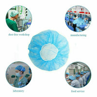 Thumbnail for Disposable Medical Bouffant Hair Caps Surgical Bonnets