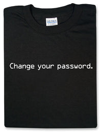 Thumbnail for Change Your Password Black Tshirt - TshirtNow.net - 1