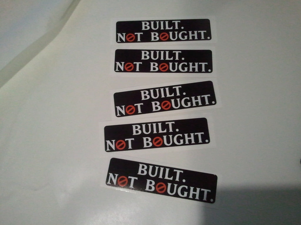Built Not Bought - Decal - Sticker - GhostBusters NH - TshirtNow.net - 2