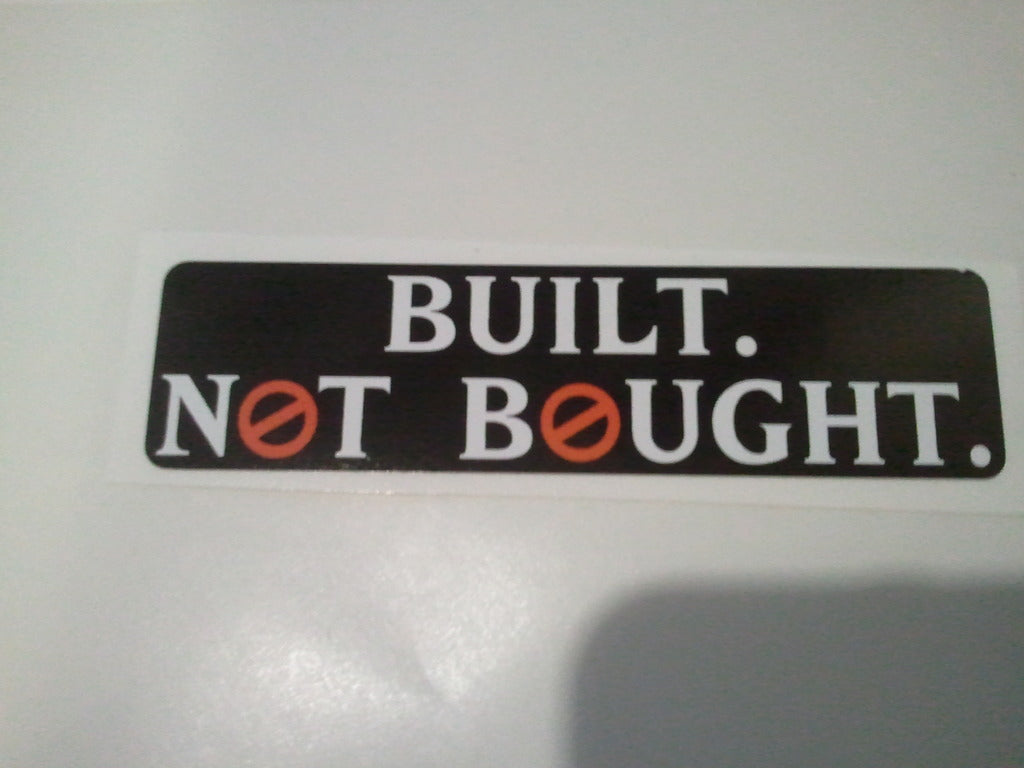 Built Not Bought - Decal - Sticker - GhostBusters NH - TshirtNow.net - 1
