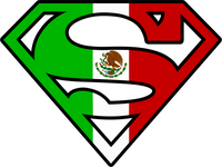 Thumbnail for Superman Mexican Flag Logo Black Tshirt - TshirtNow.net - 3