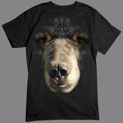 Black Bear Face tshirt - TshirtNow.net
