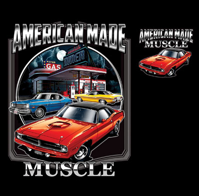 Chrysler American Made Muscle Tshirt - TshirtNow.net - 2