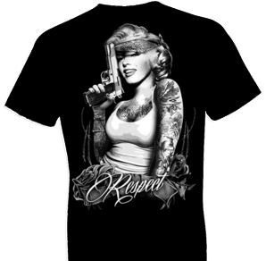 Marilyn Monroe Respect Large Print Tshirt - TshirtNow.net - 1