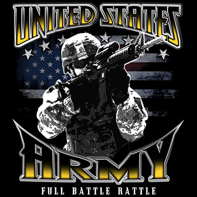 U.S. Army Full Battle Rattle Tshirt - TshirtNow.net - 2