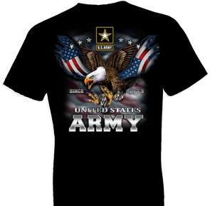 U.S. Army Eagle and Flag Tshirt - TshirtNow.net - 1