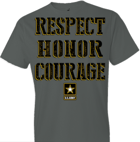 U.S. Army Respect Honor Courage Tshirt - TshirtNow.net - 1