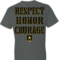 Thumbnail for U.S. Army Respect Honor Courage Tshirt - TshirtNow.net - 1