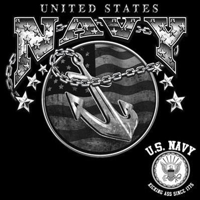 Navy w/ Crest Tshirt - TshirtNow.net - 2