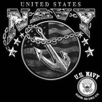 Thumbnail for Navy 2 w/ Crest Tshirt - TshirtNow.net - 2