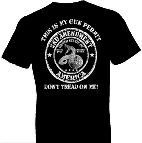 2nd Amendment Dont Tread On Me Tshirt - TshirtNow.net - 1