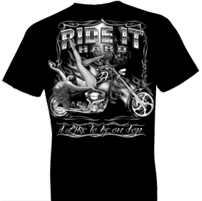 Ride It Hard Biker Tshirt - TshirtNow.net - 1