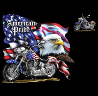 Thumbnail for Born Free Eagle Biker Tshirt - TshirtNow.net - 2
