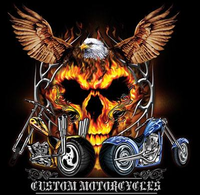 Thumbnail for Eagle Skull Riders Biker Tshirt - TshirtNow.net - 2