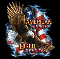 Thumbnail for American By Birth Biker Tshirt - TshirtNow.net
