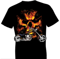 Thumbnail for Bike Flames Biker Tshirt - TshirtNow.net - 1