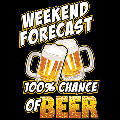 100% Chance of Beer Tshirt - TshirtNow.net - 2