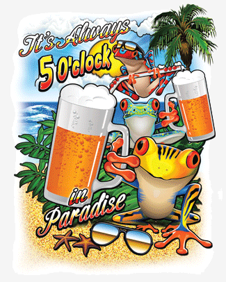 Paradise Frogs Beer Tshirt - TshirtNow.net