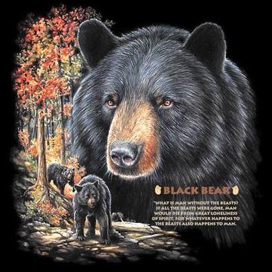 Black Bear Wildlife tshirt - TshirtNow.net - 2