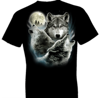 Thumbnail for Three Wolves Wildlife Tshirt - TshirtNow.net - 1