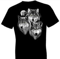 Thumbnail for Three Wolves Portrait Tshirt - TshirtNow.net - 1