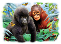 Thumbnail for Jungle Buddies Monkey Tshirt - TshirtNow.net - 2