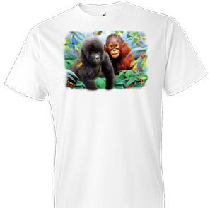 Jungle Buddies Monkey Tshirt Oversized Print - TshirtNow.net - 1