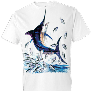 Blue Marlin 2 Fish Tshirt - TshirtNow.net - 1