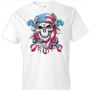 American Skull Bandana Tshirt - TshirtNow.net - 1