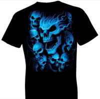 Thumbnail for Blue Skulls Fantasy Tshirt - TshirtNow.net - 1