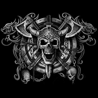 Thumbnail for Viking Skull Fantasy Tshirt - TshirtNow.net - 2