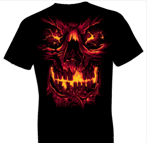 Fiery Skull Fantasy Tshirt - TshirtNow.net - 1