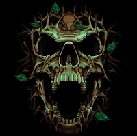 Thumbnail for Thorn Skull Fantasy Tshirt - TshirtNow.net - 2