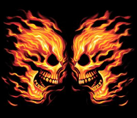 Thumbnail for Flame Faceoff Fantasy Tshirt - TshirtNow.net - 2