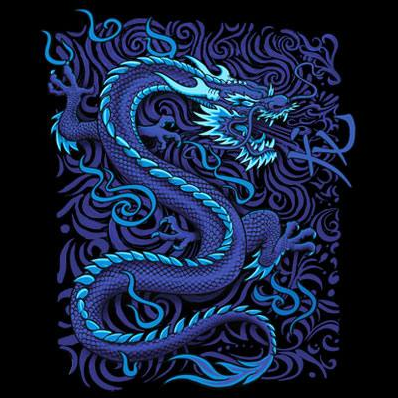 Blue Dragon Fantasy Tshirt - TshirtNow.net - 2