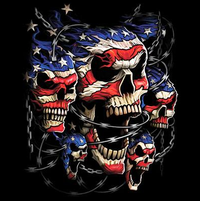 Thumbnail for Patriotic Skulls Tshirt - TshirtNow.net - 2