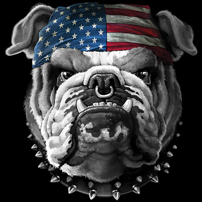 American Bulldog Flag Tshirt - TshirtNow.net - 2