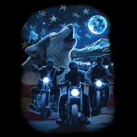Thumbnail for Wolf Ride Tshirt - TshirtNow.net - 2