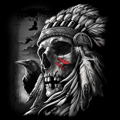 Chief Skull Tshirt - TshirtNow.net - 2