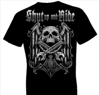 Thumbnail for Shut Up And Ride Biker Tshirt - TshirtNow.net - 1