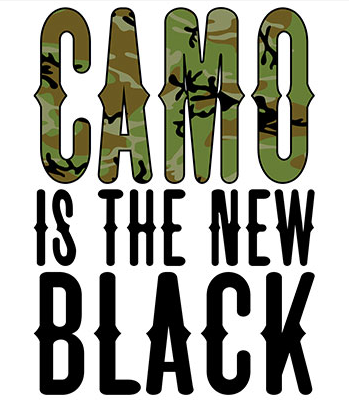 Camo Is The New Black Country Tshirt - TshirtNow.net - 2