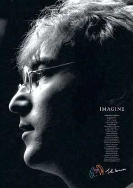 Beatles John Lennon Imagine Lyrics Poster - TshirtNow.net
