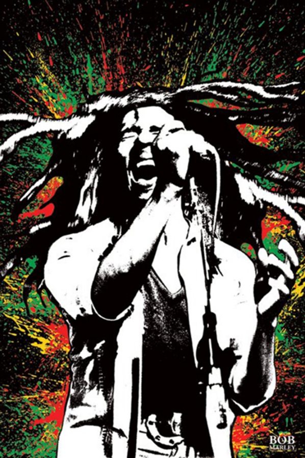 Bob Marley Paint Splash Poster - TshirtNow.net
