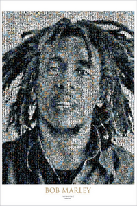 Thumbnail for Bob Marley Mosiac Poster - TshirtNow.net