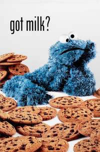 Thumbnail for Cookie Monster Got Milk Poster - TshirtNow.net