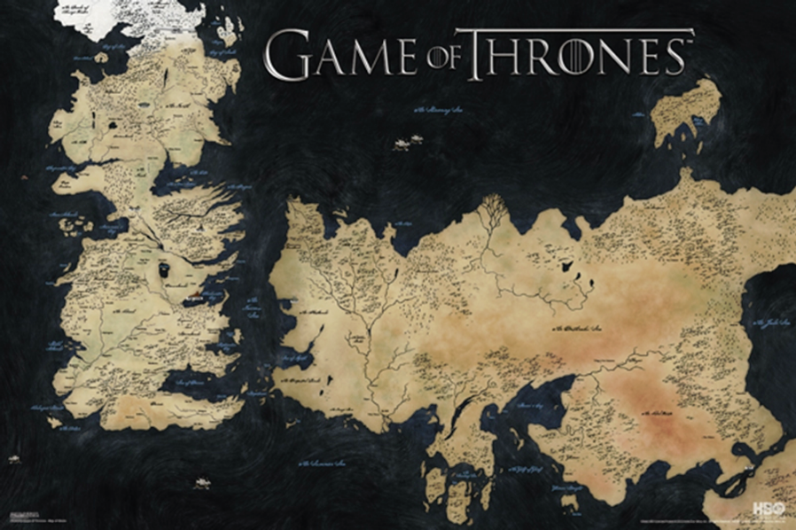 Game of Thrones Map Poster - TshirtNow.net