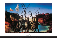 Thumbnail for Dali Swans Reflecting Elephants Poster - TshirtNow.net
