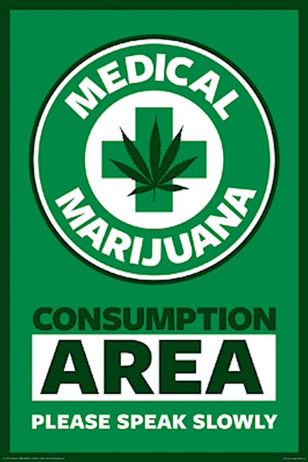 Medical Marijuana Please Speak Slowly Poster - TshirtNow.net