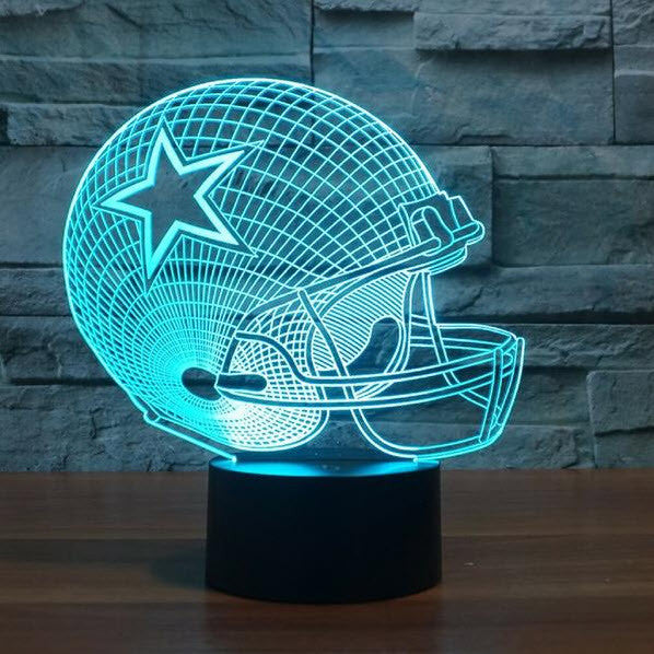 NFL DALLAS COWBOYS 3D LED LIGHT LAMP