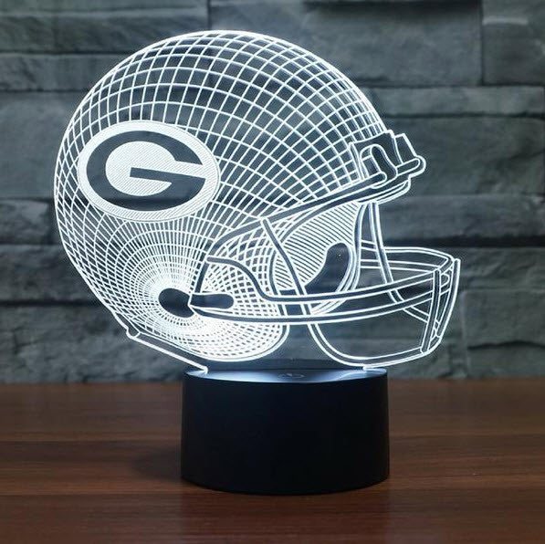 NFL GREEN BAY PACKERS 3D LED LIGHT LAMP
